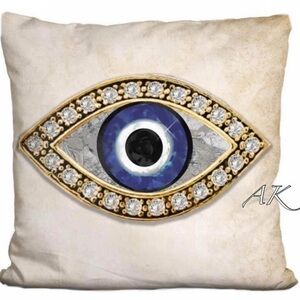 Evil Eye Decorative Pillow Cover 🧿